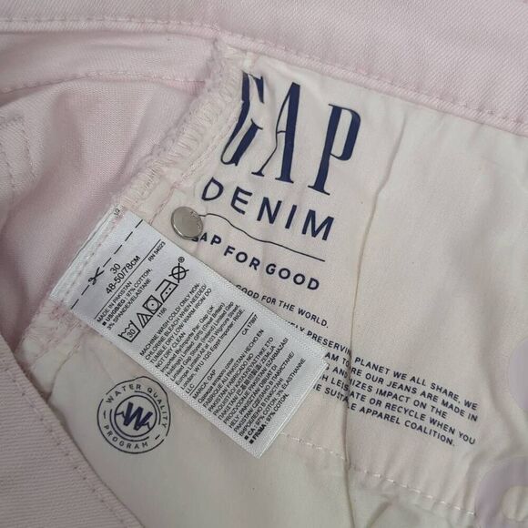 Gap Denim Womens Size 30 Cut Off Shorts Pink Raw Hem Pockets Zip Fly Stretch - Picture 6 of 6